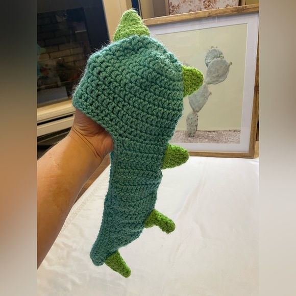 Handmade Other - Handmade newborn blue and green dinosaurs crochet hat